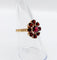 Bague 54.5 Bague marguerite vintage or rose et grenats 58 Facettes A05833