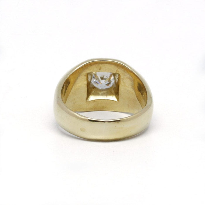 Bague 54 Solitaire or jaune diamant 58 Facettes 210089R