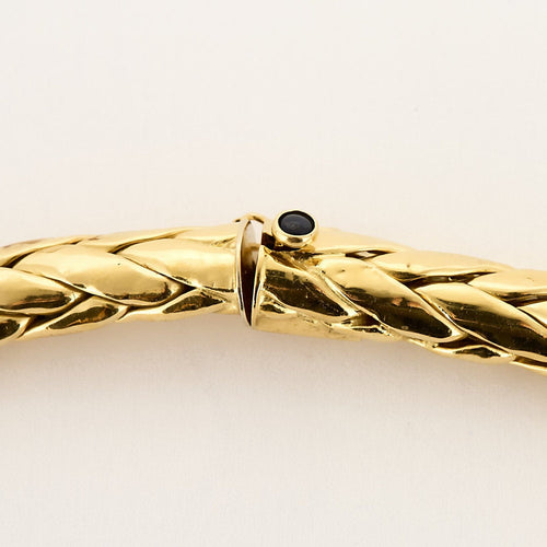 Collier Caplain - Collier en or jaune à maille palmier 58 Facettes ASN0629