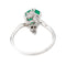 Bague 54 Bague Or blanc Emeraude, Diamant 58 Facettes 3233029CN