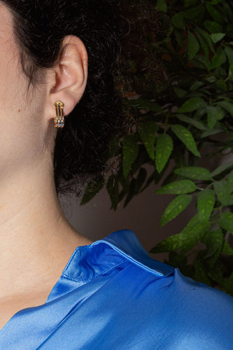 Boucles d'oreilles Cartier Boucles d'oreilles C Or jaune, Or rose, Or blanc 58 Facettes 4379243RV