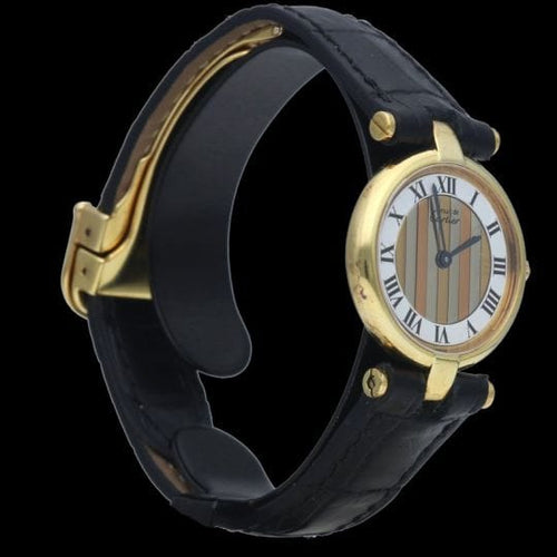 Montre Cartier Montre Must De Cartier Vermeil 58 Facettes MT43760