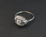 Ring 57 Art Deco Diamond Ring, Gold And Platinum Setting 58 Facettes