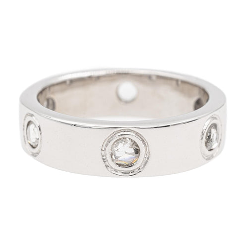 Bague 52 Bague Alliance Or blanc Diamant 58 Facettes 2282577CN