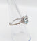 Bague 53 Bague cocktail art déco or blanc aigue marine 58 Facettes A05346