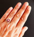 Ring 52.5 Ring Adorned with a Diamond, surrounded by Calibrated Rubies 58 Facettes