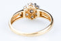 Bague 53 Bague Fleur en Or Jaune 18 Carats et Diamants 58 Facettes BGDIAMFLEUR-107