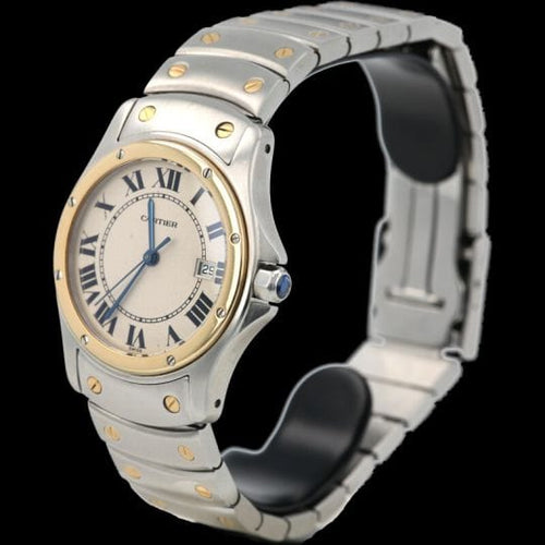 Montre Cartier Montre Santos Galbée Ronde 58 Facettes MT41466
