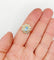 Bague marguerite vintage en or 18k et spinelle bleu, diamants
