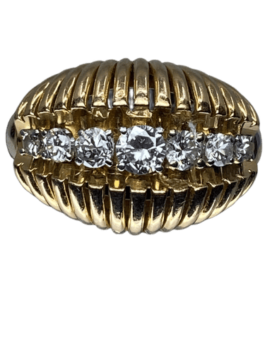 Bague 53 Bague en or, platine, diamants 58 Facettes