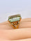 Bague en or jaune et béryl vert 20 carats