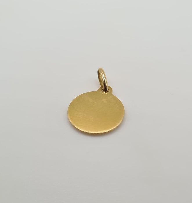 Pendentif or jaune serti d’un diamant et rubis