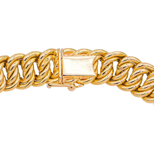 Bracelet Maille américaine Or rose