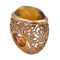 Bague POMELLATO - Bague Arabesque Ambre - Or rose brossé 58 Facettes