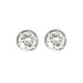 Boucles d'oreilles Clous d'oreilles or blance et diamants 58 Facettes 250041