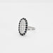 Bague 58 Bague or gris diamants et saphirs 58 Facettes 230488