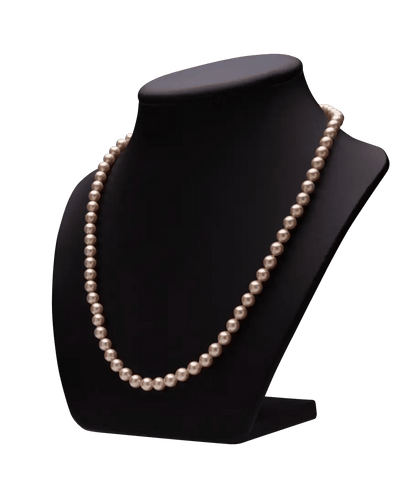 Collier Top Gemme Or jaune 18K Perle crème rosé