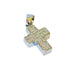 Pendentif croix en or avec diamants 58 Facettes Q160B