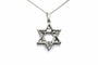 Pendentif Pendentif contemporain en or blanc, serti de diamants taille brillant (+-0.405ct) 58 Facettes B772