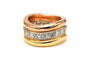 Bague 52 Bague contemporaine or jaune sertie de diamants (+-2.16ct) 58 Facettes 22983