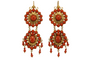 Boucles d'oreilles Boucles d'oreilles antiques en or corail 58 Facettes 7666