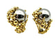 Boucles d'oreilles GILBERT ALBERT. Clips d'oreilles or jaune 18K et billes interchangeables 58 Facettes