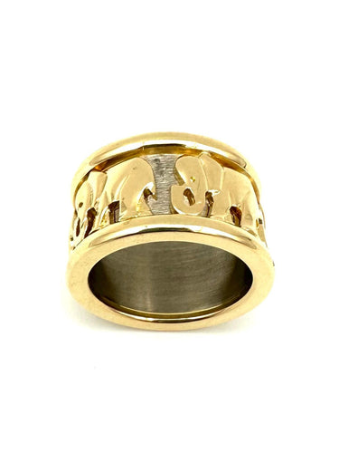 Bague 51 CARTIER. Collection "Pharaon", bague 2 ors 18K 58 Facettes