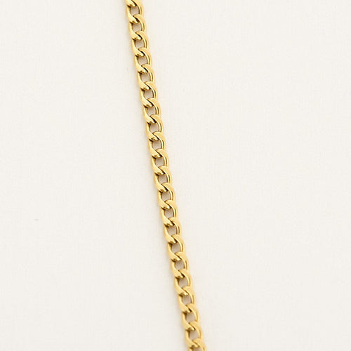 Chaîne en or jaune à maille forçat