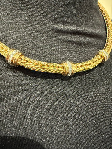 La pépita - Collier ras du cou Or jaune et Diamants 58 Facettes 1.0000397/1