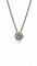 Collier Collier en or blanc 18 carats avec pendentif marguerite en diamants 58 Facettes