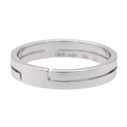 58 Dinh Van Bague Alliance Seventies Or blanc 58 Facettes 1649322CN