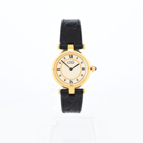 Bague Cartier Must Vendôme - Gold ring dial - SM 58 Facettes