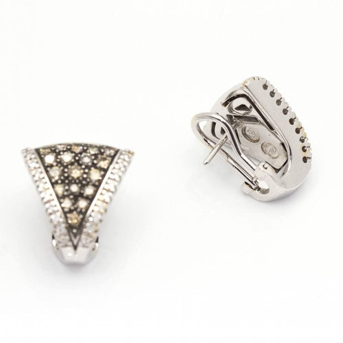 Boucles d'oreilles Boucles d'oreilles CENTOVENTUNO Or blanc Diamants 58 Facettes D360529FJ