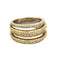 Bague 56 Bague en or jaune, blanc et diamant 58 Facettes DIN0163
