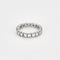 Bague 51.5 Alliance américaine en or blanc et diamants 58 Facettes COG04962