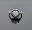 Bague 54 Bague art deco en platine ornée de saphirs et diamants 58 Facettes