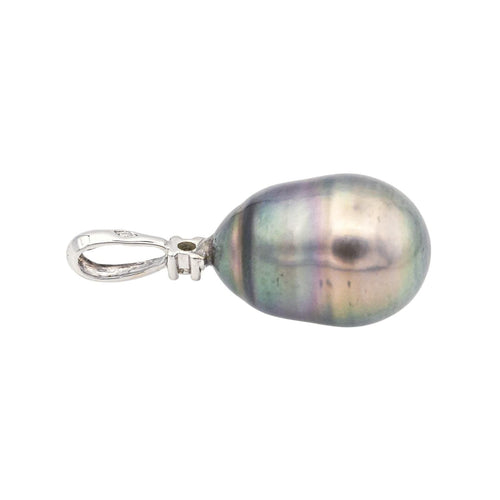 Pendentif Pendentif Or blanc Perle de tahiti, Diamant 58 Facettes 4063806RV