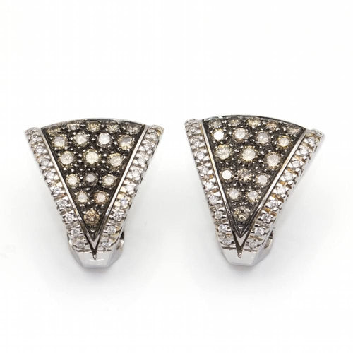 Boucles d'oreilles Boucles d'oreilles CENTOVENTUNO Or blanc Diamants 58 Facettes D360529FJ