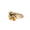 Bague 52 Bague double noeud or blanc et or rose, diamants 58 Facettes GU216