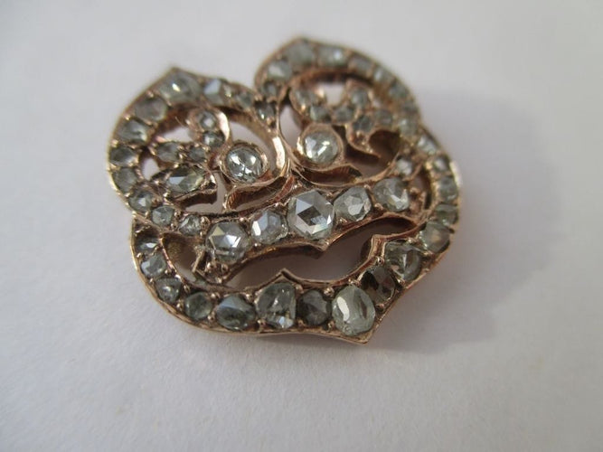 Pendentif Pendentif monogramme C B pavé de diamants en or rose 18k 58 Facettes