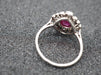 Bague 51 Bague pompadour rubis diamants platine 58 Facettes