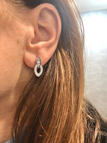 Boucles d'oreilles Boucles d'oreilles Cartier Diadea or blanc et diamants 58 Facettes