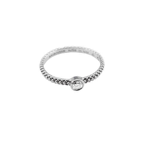 Bague 51 Mauboussin - Solitaire Goutte de jour en Or Blanc 58 Facettes 32038