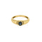 Bague 51 Bague en or jaune, saphir et diamants 58 Facettes HOU5591