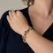 Bracelet Bracelet en or jaune, turquoises, saphirs et diamants 58 Facettes BIA1187