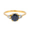 Bague Or jaune Saphir, Diamant