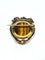 Broche Broche Or et Oeil De Tigre 58 Facettes