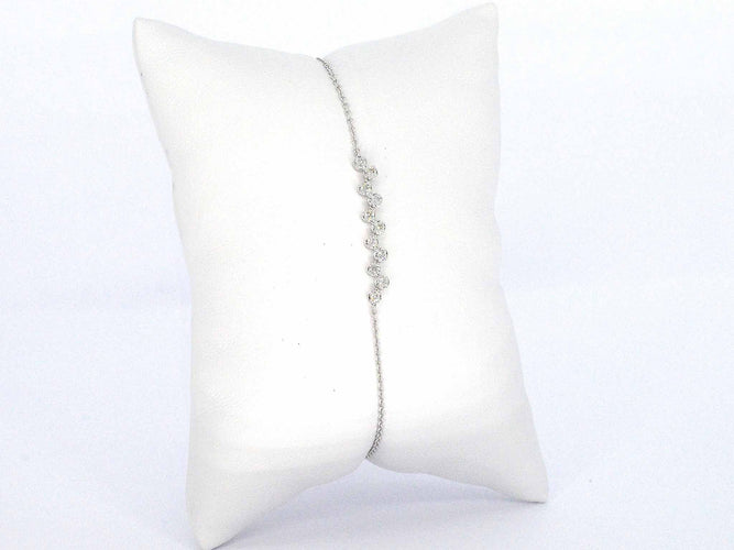 Bracelet Bracelet en or blanc avec diamants 58 Facettes 2360