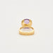 Ring 53.5 Ring Yellow gold Amethyst 58 Facettes 1717602