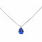 Collier Collier Or blanc Tanzanite, Diamant 58 Facettes 4423605RV